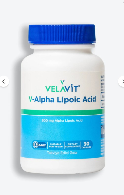 Velavit V-Alpha Lipoic Acid 30 Caps