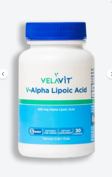 Velavit V-Alpha Lipoic Acid 30 Caps