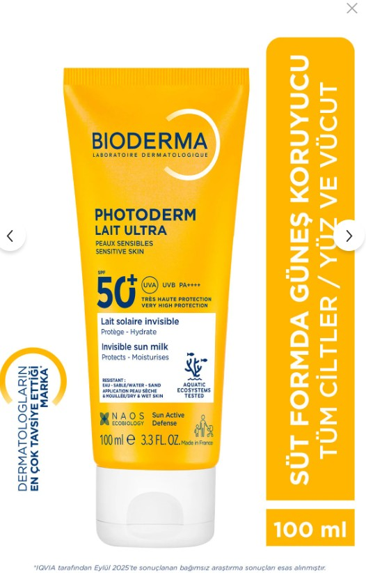 Bioderma Photoderm Lait Ultra SPF50+ 100 m