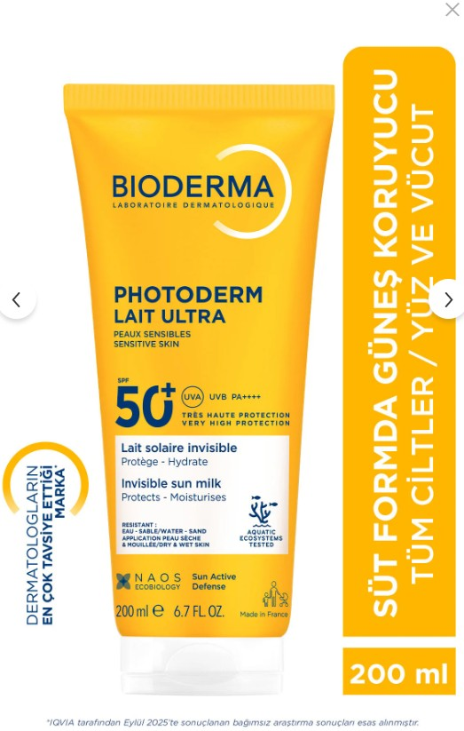 Bioderma Photoderm SPF 50+ Lait Ultra Güneş Losyonu 200 ml