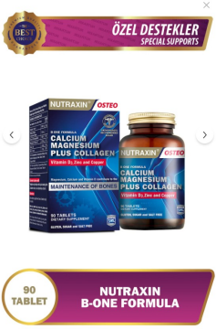 Nutraxin Osteo B-One Formula Type I Collagen 90 Tablet 129 g