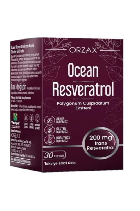 Orzax Ocean Resveratrol Takviye Edici Gıda 30 Kapsül
