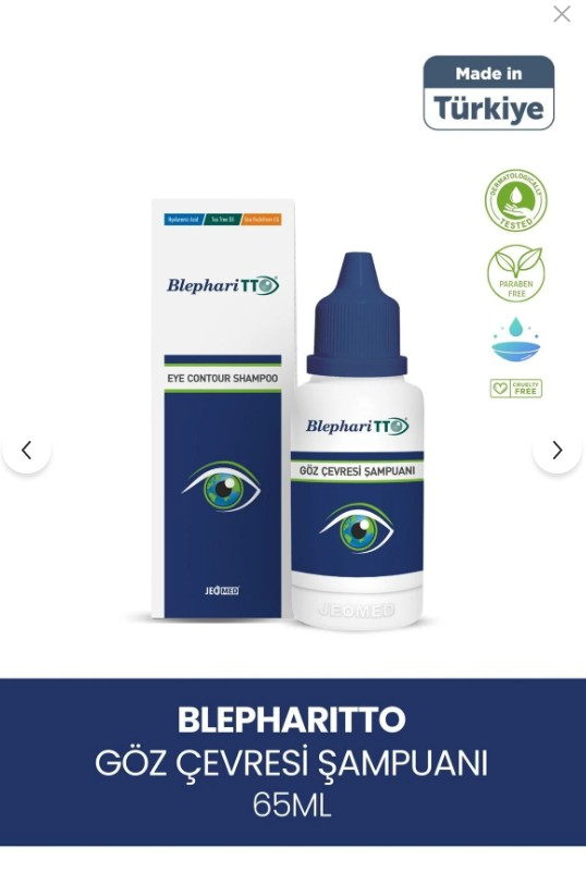 TTO Blepharitto Göz Çevresi Şampuanı 65 ml