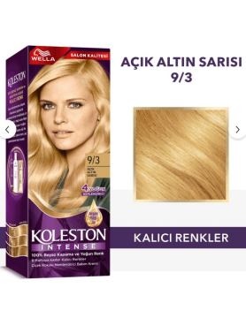 Koleston Intense 9-3 Açık Altın Sarısı