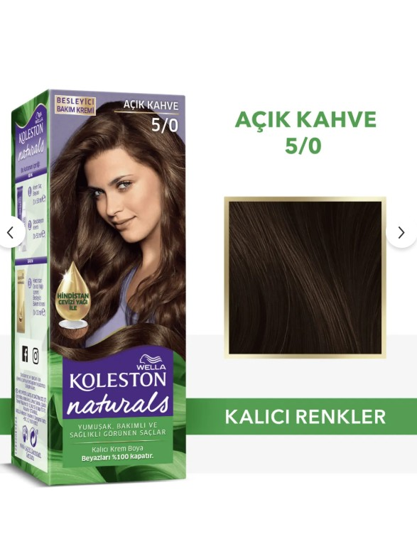 Koleston Naturals 5-0 Açık Kahve