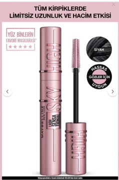 Maybelline New York Lash Sensational Sky High Siyah Maskara