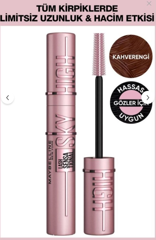 Maybelline New York Lash Sensational Sky High Kahverengi Maskara