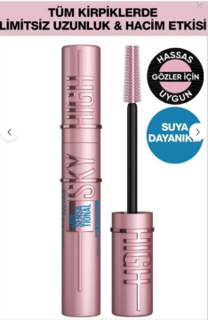 Maybelline New York Lash Sensational Sky High Suya Dayanıklı Waterproof Maskara