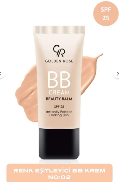 Golden Rose Bb Cream Beauty Balm No Fair No:02