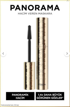 L'Oreal Paris Panorama Hacim Veren Maskara Siyah