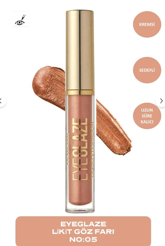 Golden Rose Eye Glaze Liquid Eyeshadow No:05 Rose Gold