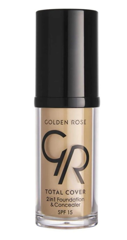 Golden Rose Total Cover 2in1 Foundation&Concealer No:21