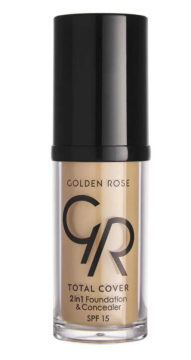 Golden Rose Total Cover 2in1 Foundation&Concealer No:21