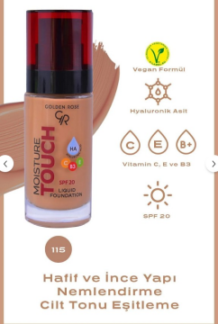 Golden Rose Moisture Touch Liquid Foundation Spf 20 No:115