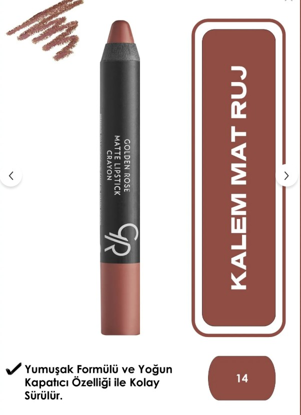 Golden Rose Matte Lipstick  Crayon No:14