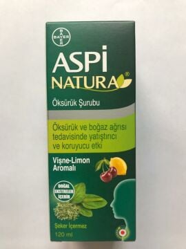 AspiNatura Vişne Limon Aromalı Öksürük Şurubu 120 Ml