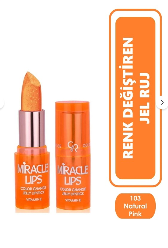 Golden Rose Miracle Lips Color Change Jelly Lipstick No:103