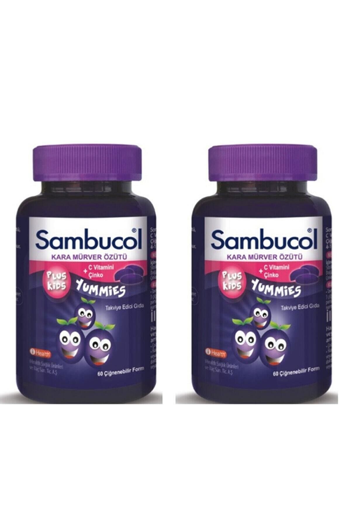 Sambucol Plus Kids Yummies 60 Çiğnenebilir Form 2'li Set