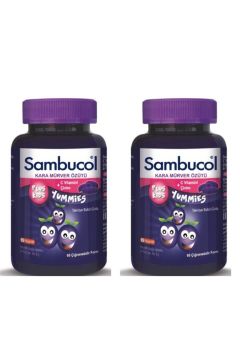 Sambucol Plus Kids Yummies 60 Çiğnenebilir Form 2'li Set