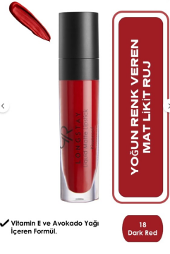 Golden Rose Longstay Liquid Matte Lipstick No:18