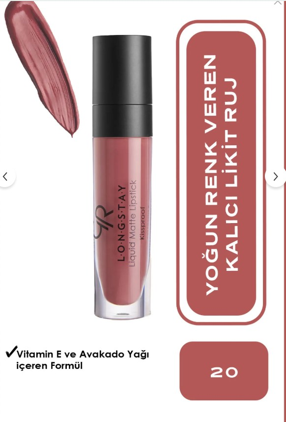 Golden Rose Longstay Liquid Matte Lipstick No:20