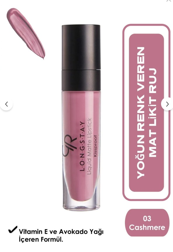 Golden Rose Longstay Liquid Matte Lipstick No:03