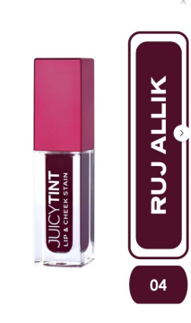 Golden Rose Juicy Tint Lip & Cheek Stain No:04 Berry Kiss