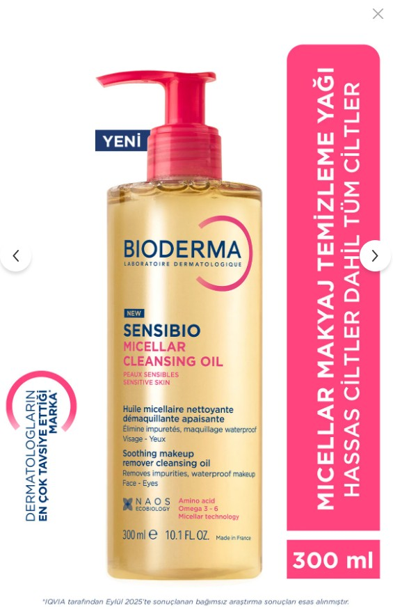 Bioderma Sensibio Micellar Cleansing Oil 300 ml