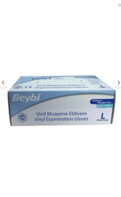BEYBİ Eldiven Beybi Vinil L Pudrasız