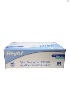 BEYBİ Pudrasız Vinil Eldiven 100'lü Kutu (M)