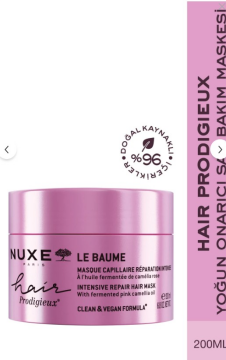 Nuxe Hair Prodigieux Intensive Repair Capillary Maskesi 200 ml