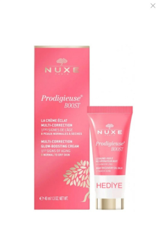 Nuxe Creme Prodigieuse Boost Glow Boosting Cream 40 ml Night Recovery Oil Balm 15 ml HEDİYE