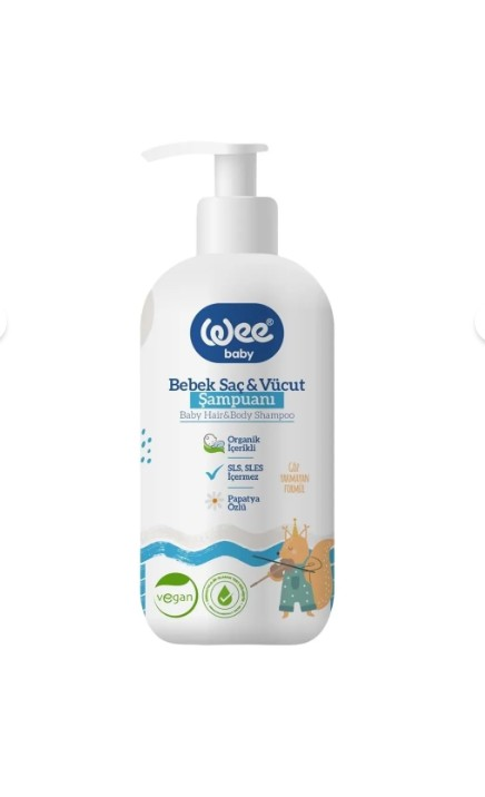 Wee Baby Bebek Saç ve Vücut Şampuanı 500 ml