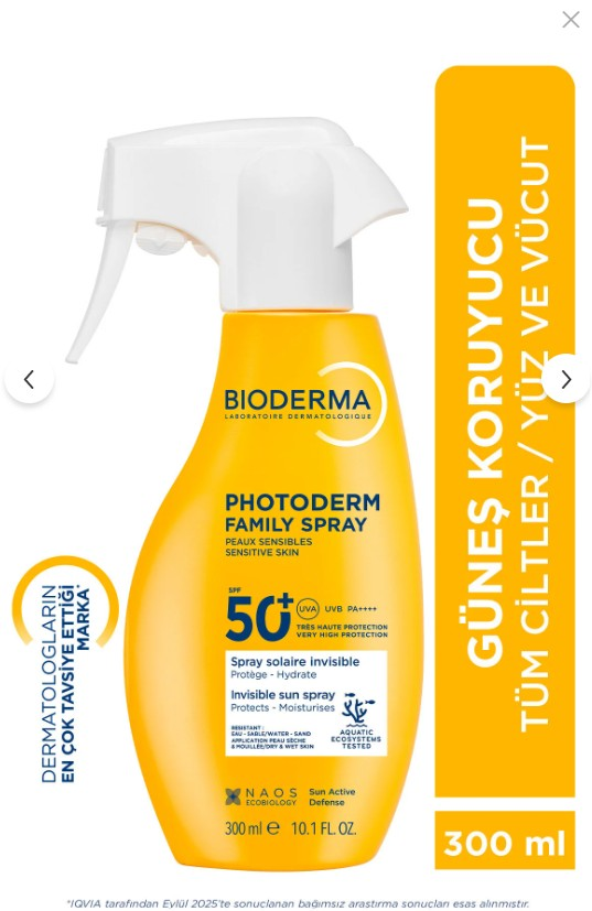 Bioderma Photoderm Family Spf 50 Sprey 300 ml