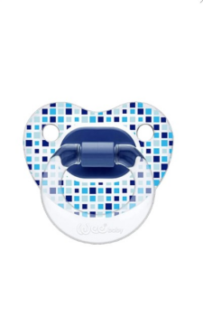 Wee Baby Şeffaf Desenli Damaklı No:2  Emzik 837 6-18 Ay