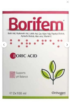Orthogen Borifem Vajinal Duş 200 ml