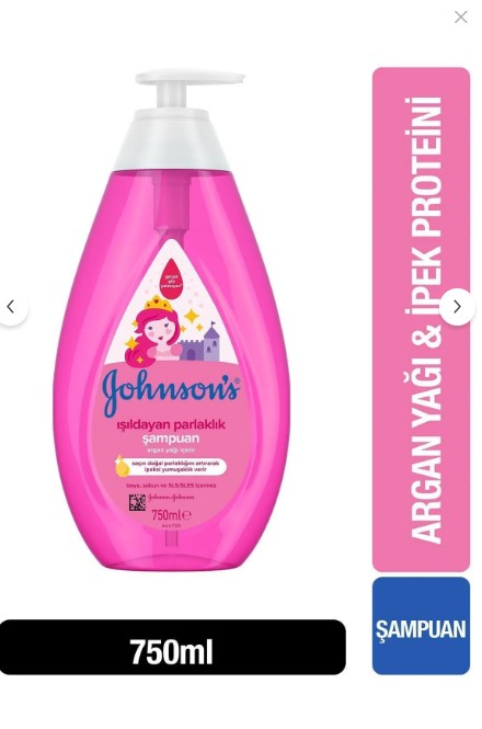 Johnson's Baby Işıldayan Parlaklık Şampuan İpeksi Yumuşaklık 750 ml