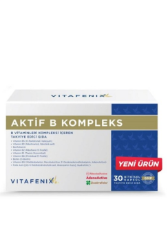 Vitafenix Aktif B Kompleks - Benfotiamin 30 Kapsül
