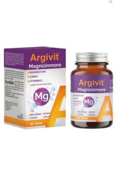 Argivit Magnizinmore Magnezyum, Çinko Ve Vitamin D Içeren Takviye Edici Gıda 60 Tablet