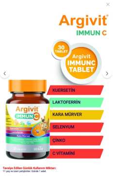 Argivit Immun Takviye Edici Gıda 30 Kapsül