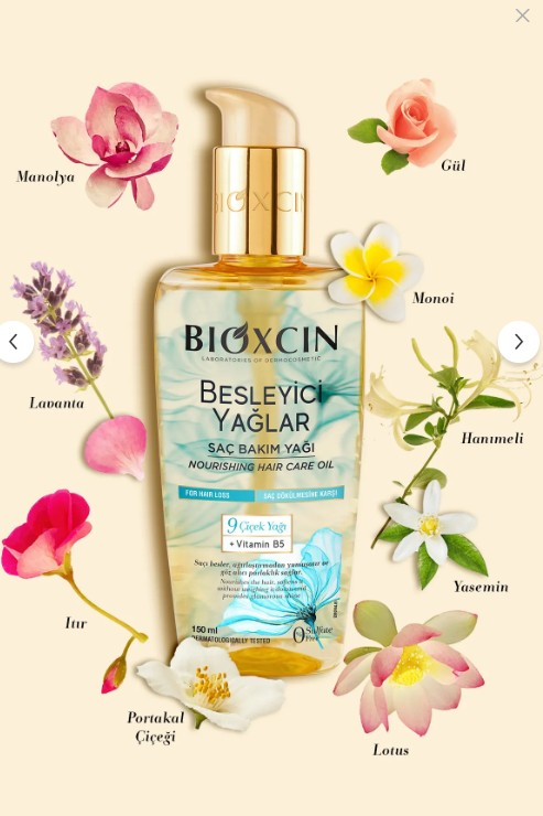 Bioxcin Besleyici Yağlar Saç Bakım Yağı 150 ml