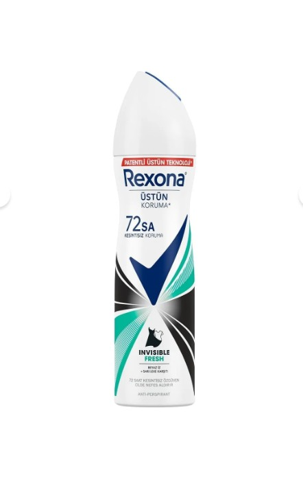 Rexona Kadın Sprey Deodorant Invisible Fresh Deep 72 Saat Kesintisiz Üstün Koruma 150 ml
