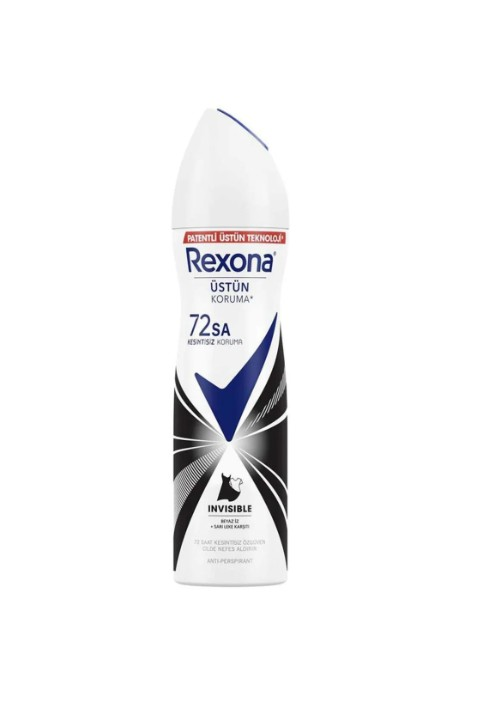 Rexona Invisible Black White Kadın Sprey Deodorant 150 ml