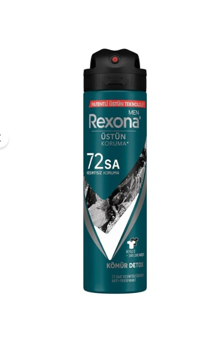Rexona Men Sprey Deodorant Kömür Detoks 150 ml