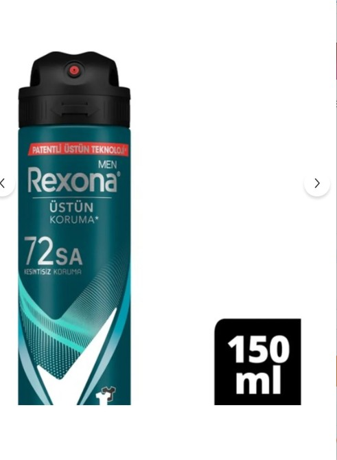 Rexona Men Sprey Deodorant Invisible Ocean Deep 72 Saat Kesintisiz Üstün Koruma 150 Ml