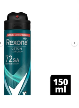 Rexona Men Sprey Deodorant Invisible Ocean Deep 72 Saat Kesintisiz Üstün Koruma 150 Ml