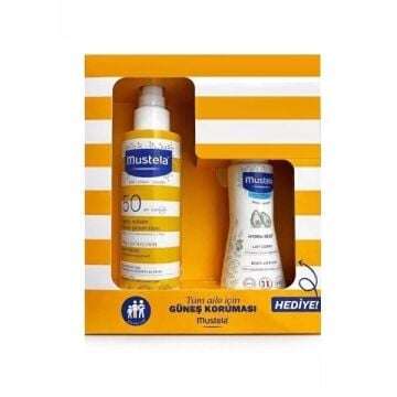 Mustela Güneş Losyon Sprey 200 Ml Spf 50+ 100 Ml Hydra Bebe Hediyeli 2026 Kofre