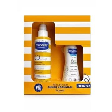 Mustela Güneş Losyon Sprey 200 Ml Spf 50+ 100 Ml Hydra Bebe Hediyeli 2026 Kofre