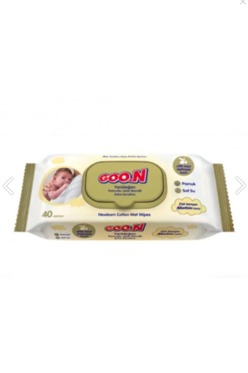 Goo.n Yenidoğan Pamuklu Islak Mendil 40 Adet