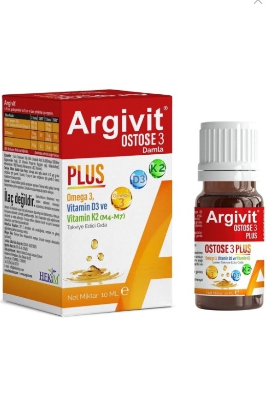 Argivit Ostosse 3 Plus 10 ml Damla
